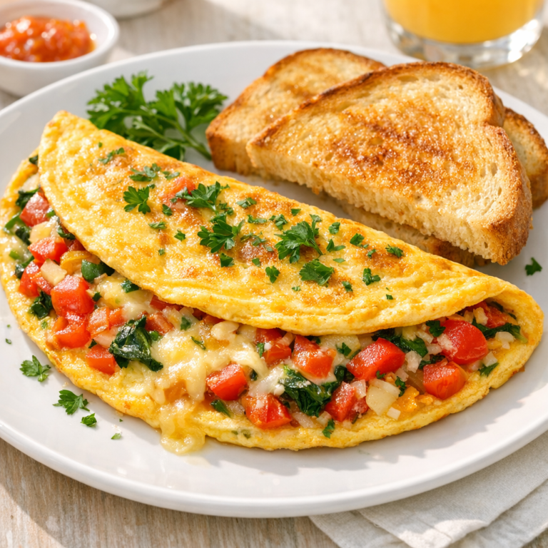 Vegetable Omelette Recipe